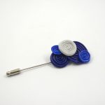 Amapolas Dark Blue Brooch 2