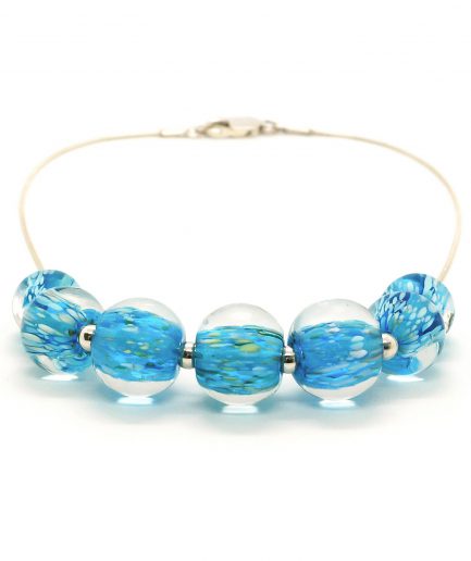 Encapsulados Turquoise Blue Necklace