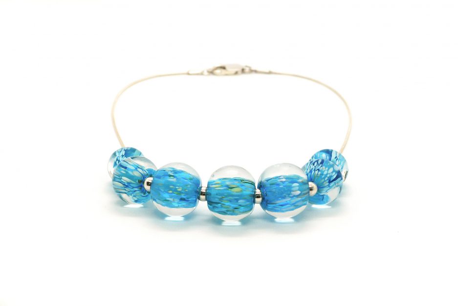 Encapsulados Turquoise Blue Necklace