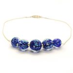 Encapsulados Violet Blue Necklace