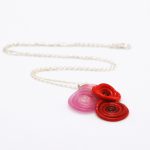 Amapolas Pink Red Pendant 1