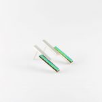 Alvor Rectangular Earrings Green