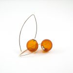 Bubbles Longer Earrings Amber