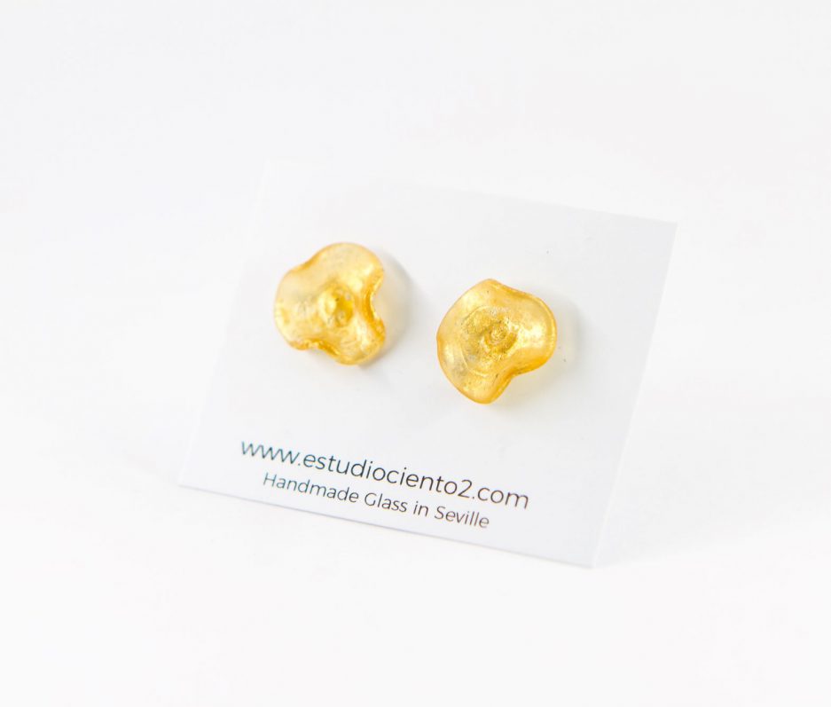 Flores Small Earrings Gold
