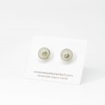 Bubbles Small Earrings Dark Grey