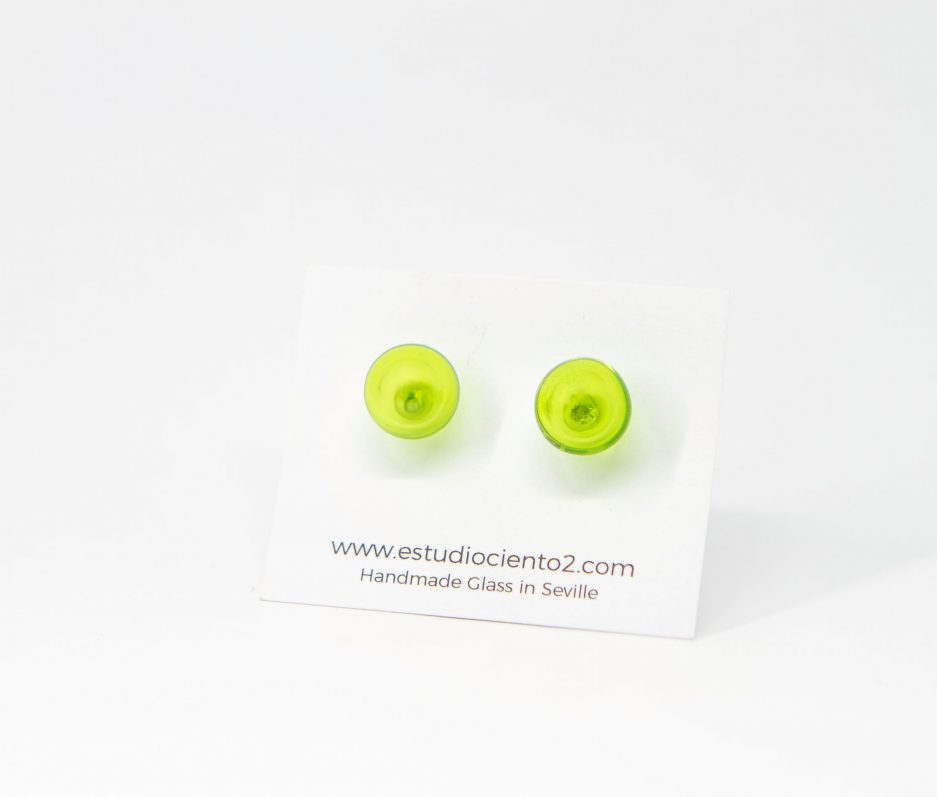 Bubbles Small Earrings Lime