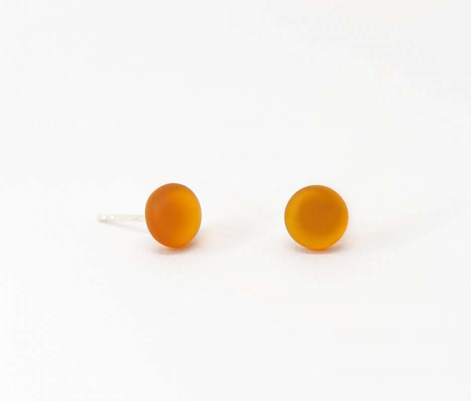 Snow Small Earrings Amber